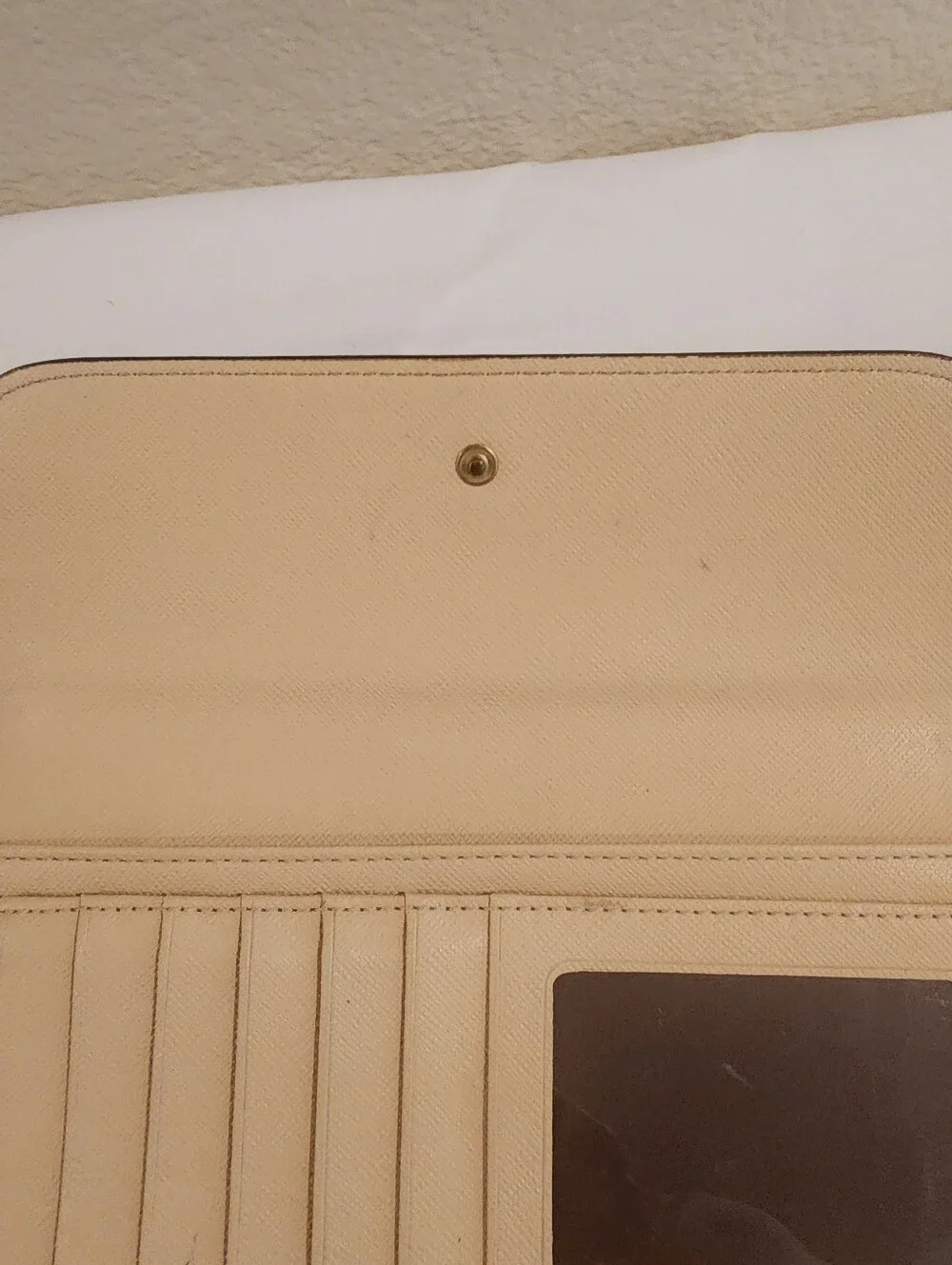 Coach Peyton Signature Brown Envelope Wallet with Removable Checkbook F51103